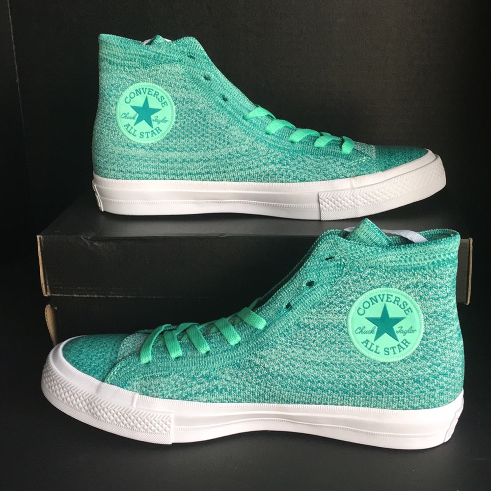 Converse CTAS Fly Knit Green Glow/Rio Men Size 8